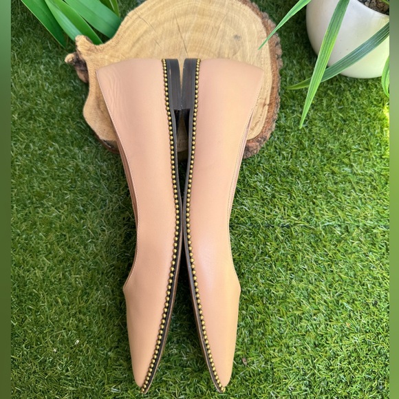 COACH beechwood leather flat shoes size 8.5 - Picture 9 of 12